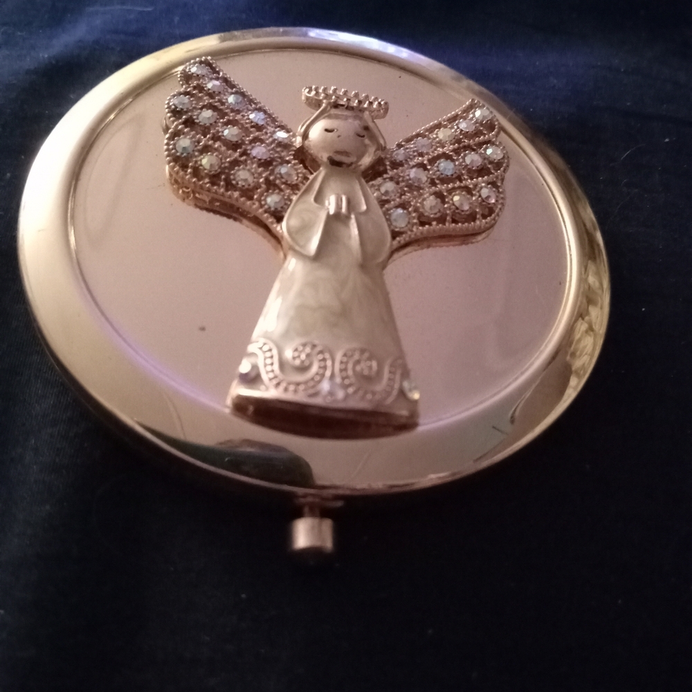 New Vintage Monet Angel Compact Mirrors